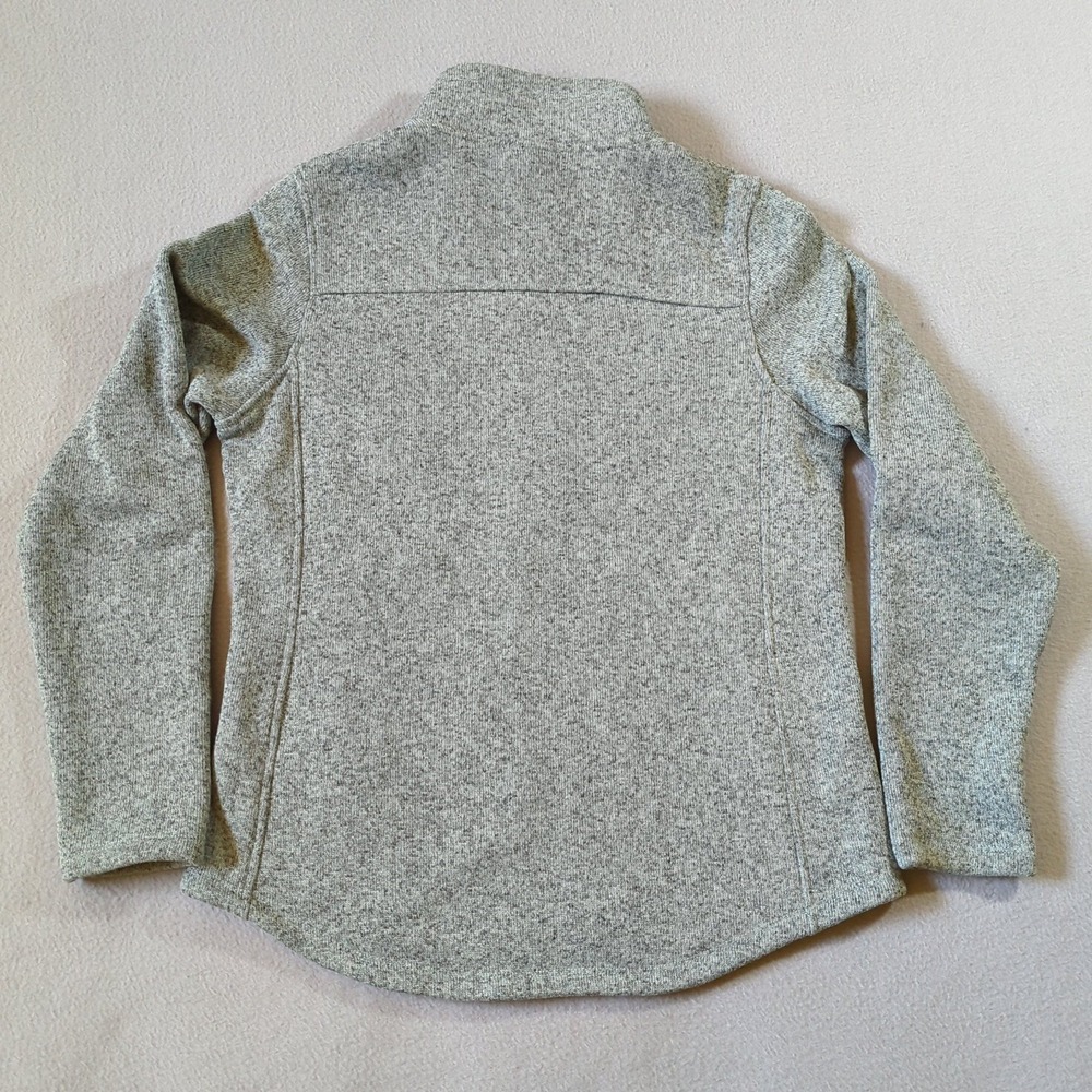 The North Face Crescent Full Zip Fleece Jacket Womens Large Heather Green - Picture 5 of 8